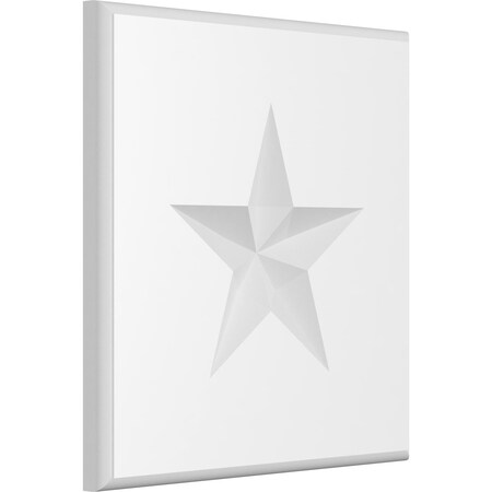 Ekena Millwork Standard Sedgwick Star Rosette With Rounded Edge, 8"W x 8"H x 1/2"P ROSP080X080X050SDG08